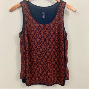 • GAP • geometric contrast print tank •